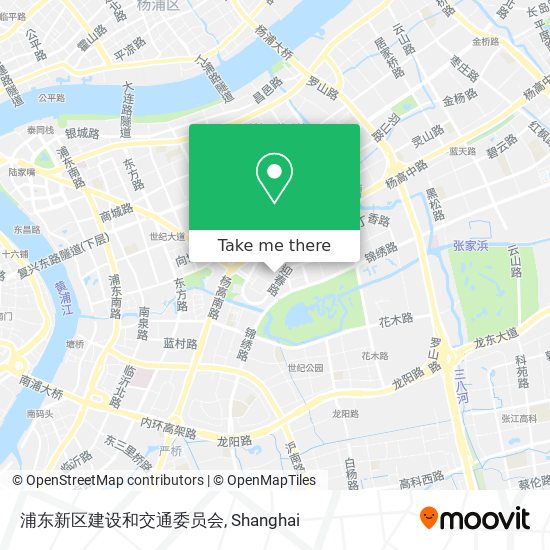 浦东新区建设和交通委员会 map