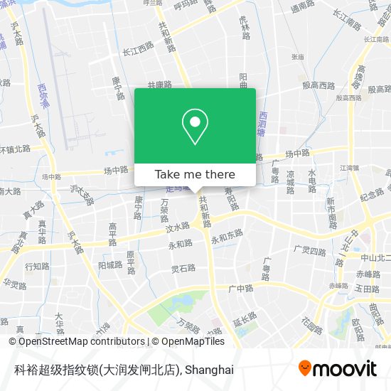 科裕超级指纹锁(大润发闸北店) map