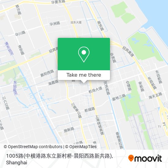 1005路(中横港路东立新村桥-晨阳西路新共路) map