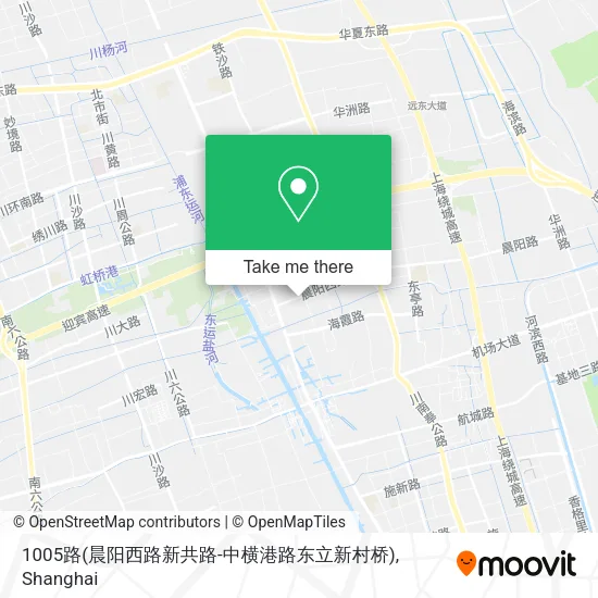 1005路(晨阳西路新共路-中横港路东立新村桥) map