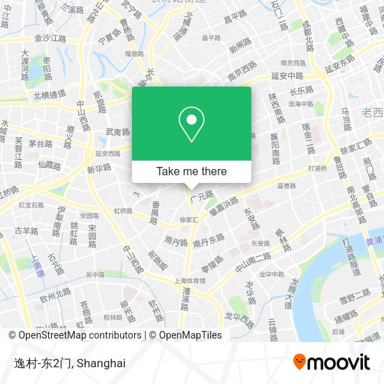 逸村-东2门 map