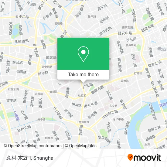 逸村-东2门 map