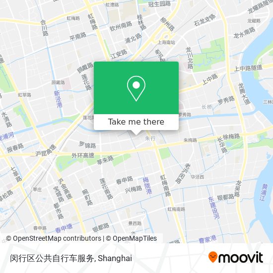 闵行区公共自行车服务 map