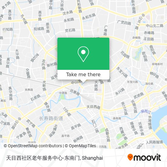 天目西社区老年服务中心-东南门 map