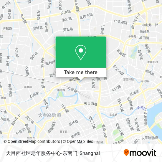 天目西社区老年服务中心-东南门 map