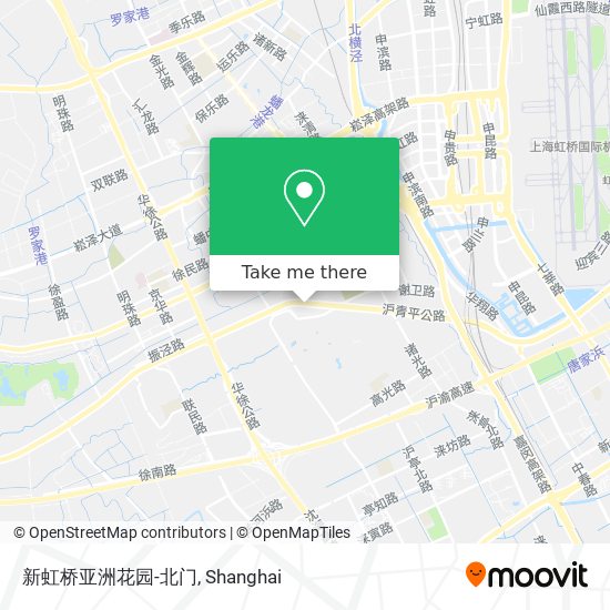新虹桥亚洲花园-北门 map