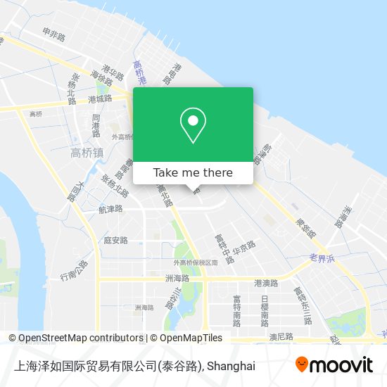 上海泽如国际贸易有限公司(泰谷路) map