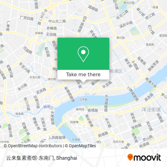 云来集素斋馆-东南门 map
