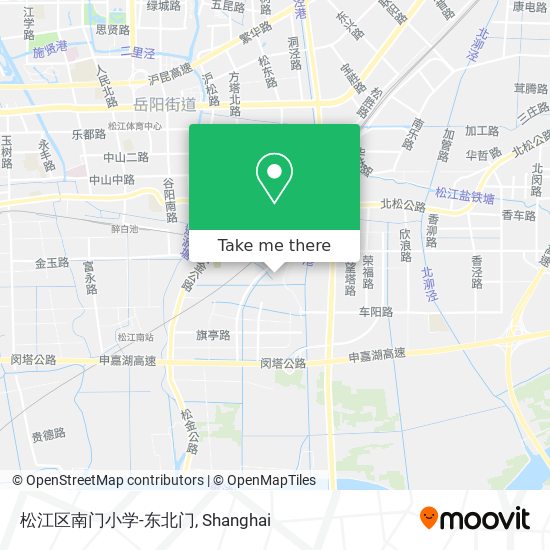 松江区南门小学-东北门 map