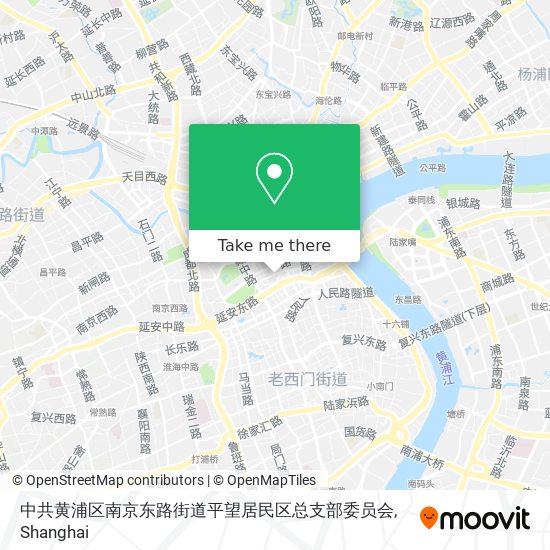 中共黄浦区南京东路街道平望居民区总支部委员会 map