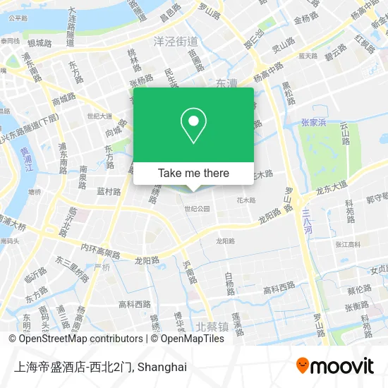 上海帝盛酒店-西北2门 map
