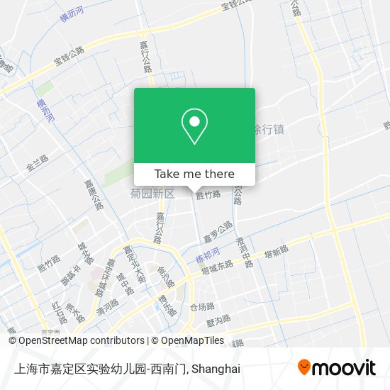 上海市嘉定区实验幼儿园-西南门 map