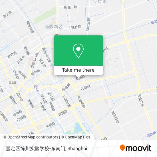 嘉定区练川实验学校-东南门 map