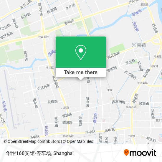 华怡168宾馆-停车场 map