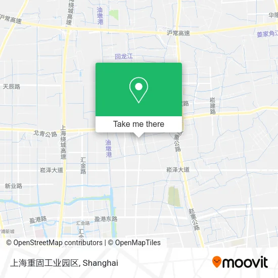 上海重固工业园区 map