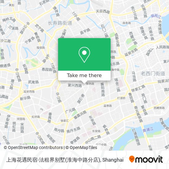 上海花遇民宿-法租界别墅(淮海中路分店) map