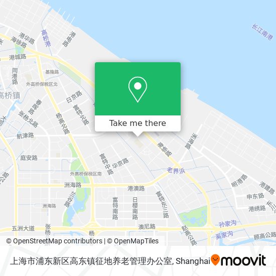 上海市浦东新区高东镇征地养老管理办公室 map