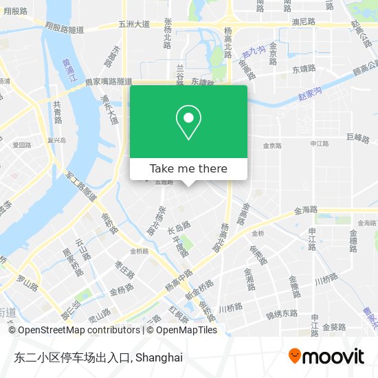 东二小区停车场出入口 map