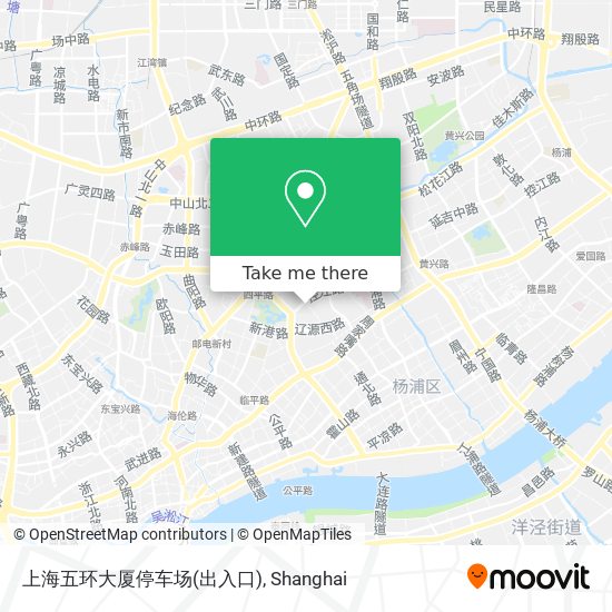 上海五环大厦停车场(出入口) map