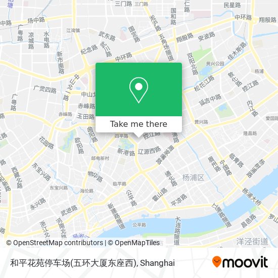 和平花苑停车场(五环大厦东座西) map