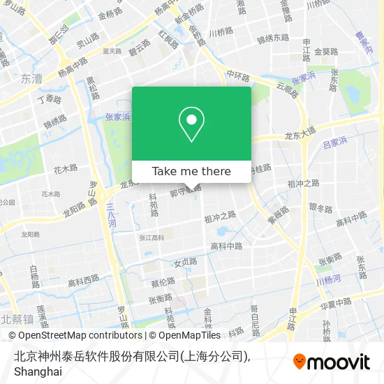 北京神州泰岳软件股份有限公司(上海分公司) map