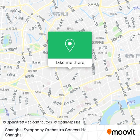 Shanghai Symphony Orchestra Concert Hall map