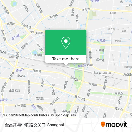 金昌路与中联路交叉口 map