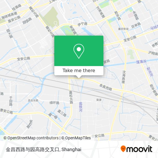 金昌西路与园高路交叉口 map