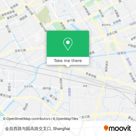 金昌西路与园高路交叉口 map