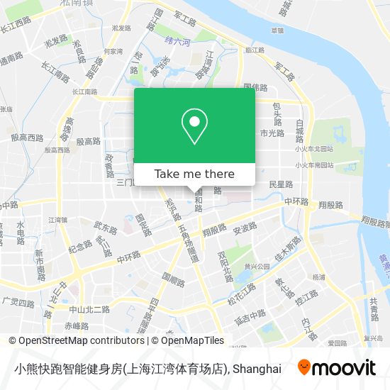 小熊快跑智能健身房(上海江湾体育场店) map