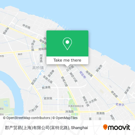 郡产贸易(上海)有限公司(富特北路) map