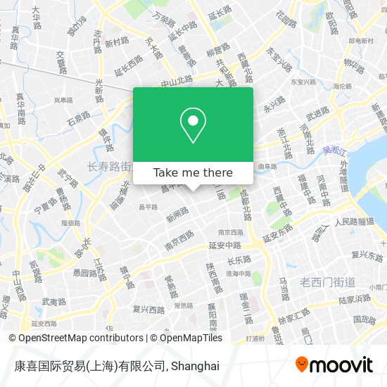 康喜国际贸易(上海)有限公司 map
