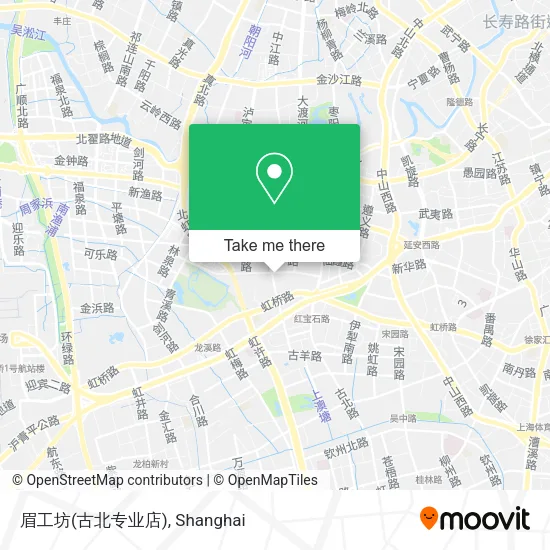 眉工坊(古北专业店) map