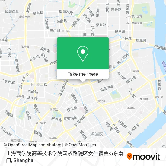 上海商学院高等技术学院国权路院区女生宿舍-5东南门 map