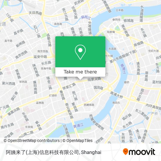 阿姨来了(上海)信息科技有限公司 map