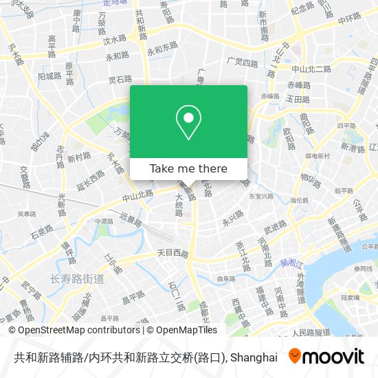 共和新路辅路/内环共和新路立交桥(路口) map