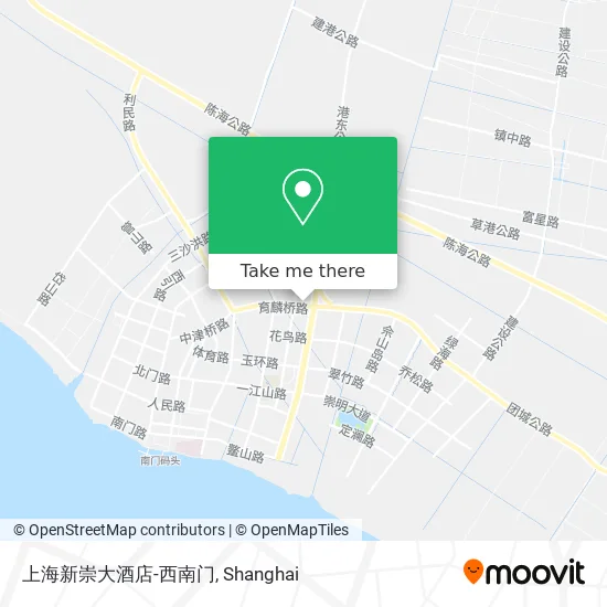 上海新崇大酒店-西南门 map