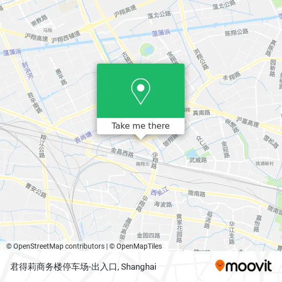 君得莉商务楼停车场-出入口 map
