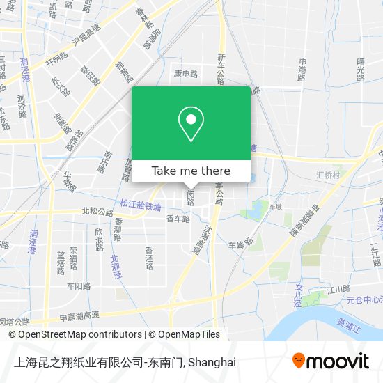 上海昆之翔纸业有限公司-东南门 map