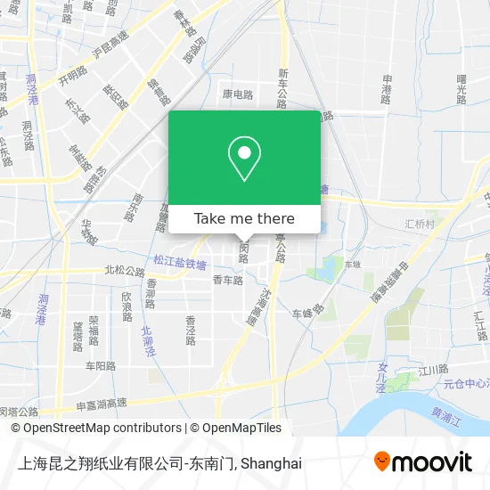上海昆之翔纸业有限公司-东南门 map