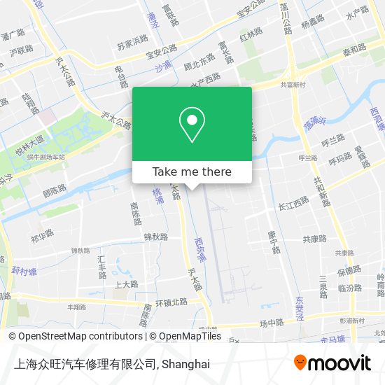 上海众旺汽车修理有限公司 map