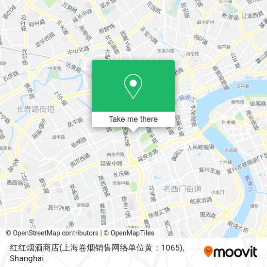 红红烟酒商店(上海卷烟销售网络单位黄：1065) map
