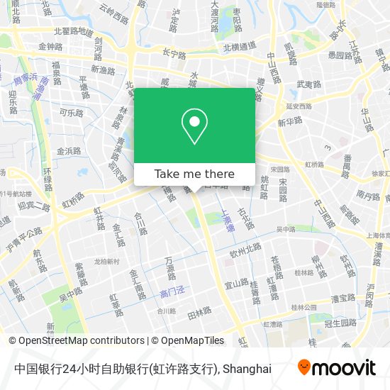 中国银行24小时自助银行(虹许路支行) map