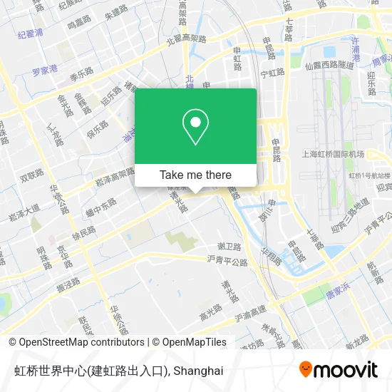 虹桥世界中心(建虹路出入口) map