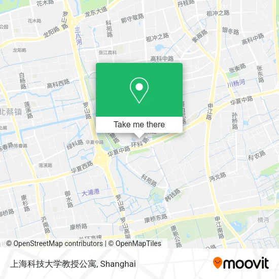上海科技大学教授公寓 map