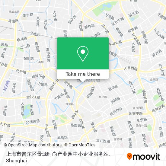上海市普陀区景源时尚产业园中小企业服务站 map