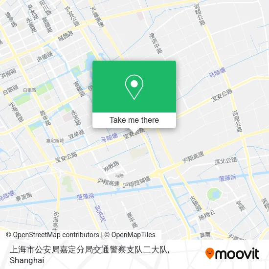 上海市公安局嘉定分局交通警察支队二大队 map
