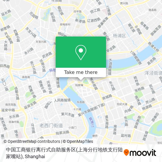 中国工商银行离行式自助服务区(上海分行地铁支行陆家嘴站) map