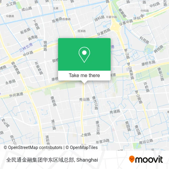 全民通金融集团华东区域总部 map