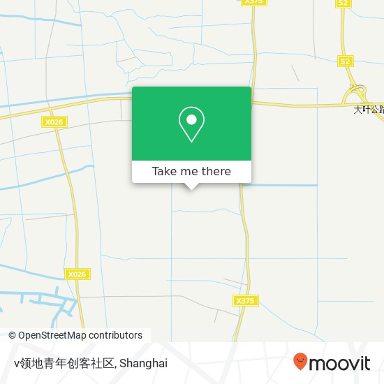 v领地青年创客社区 map